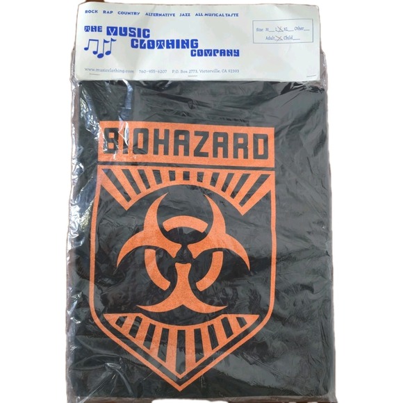 Winterland Other - NEW Sealed Vintage 1996 Biohazard Tour Shirt Winterland Size L Type O Negative